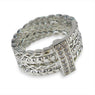 Elegant Embellished Silver Ring