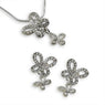 Embellished Butterflies Pendant Set