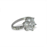 Stone Studded Floral Ring